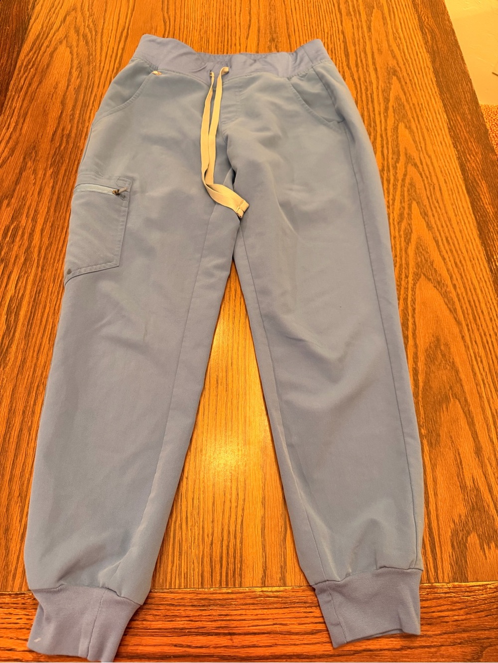Figs Light Blue Women's Track Jogger Pants with Drawstring